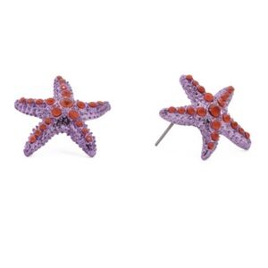 Betsey Johnson | New in Box | Starfish | Purple | Earrings